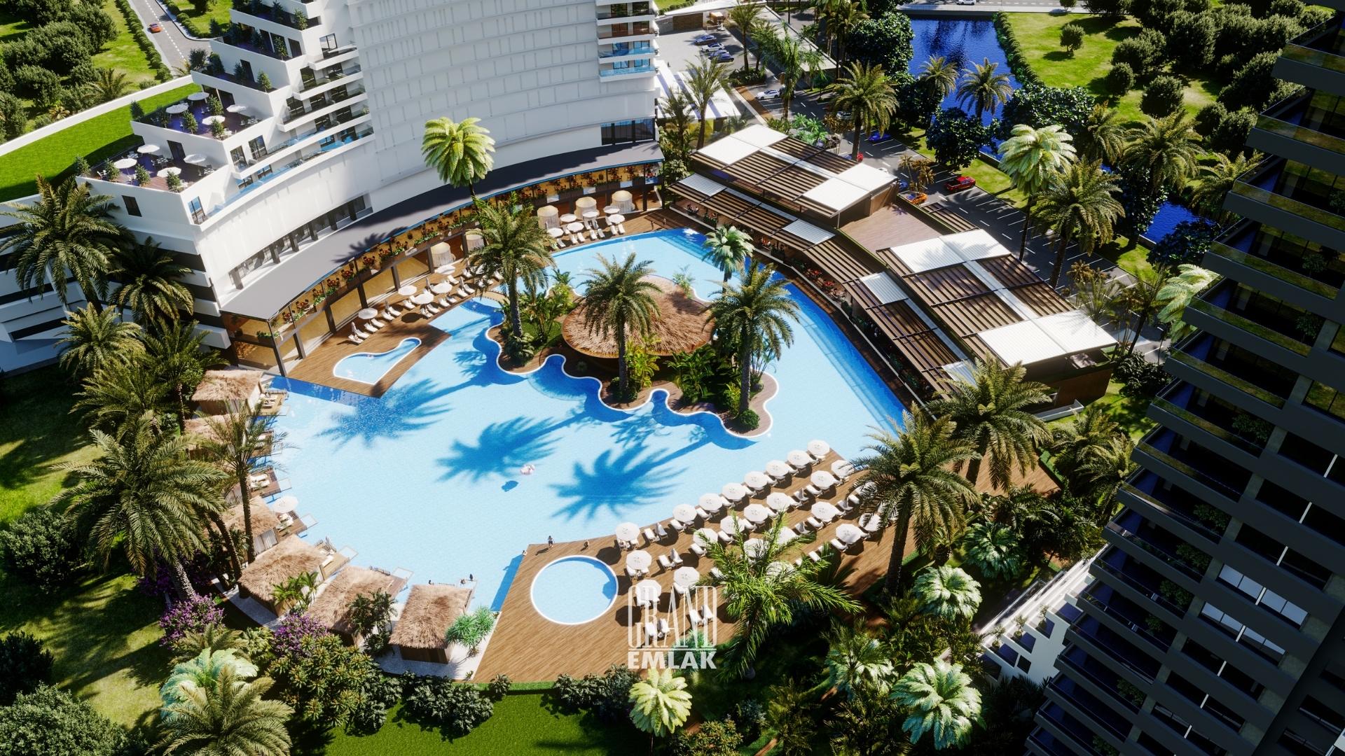 TRNC, Long Beach – 1+1 Flats in Grand Sapphire Resort & Residences — Long Beach (Yeni İskele), İskele