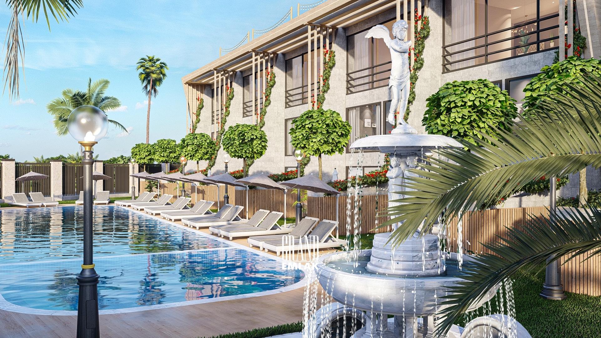 Kyrenia, Esentepe – 1+0 Flats with Terrace from Aqua Seaside Project — Esentepe, Çatalköy-Esentepe, Girne