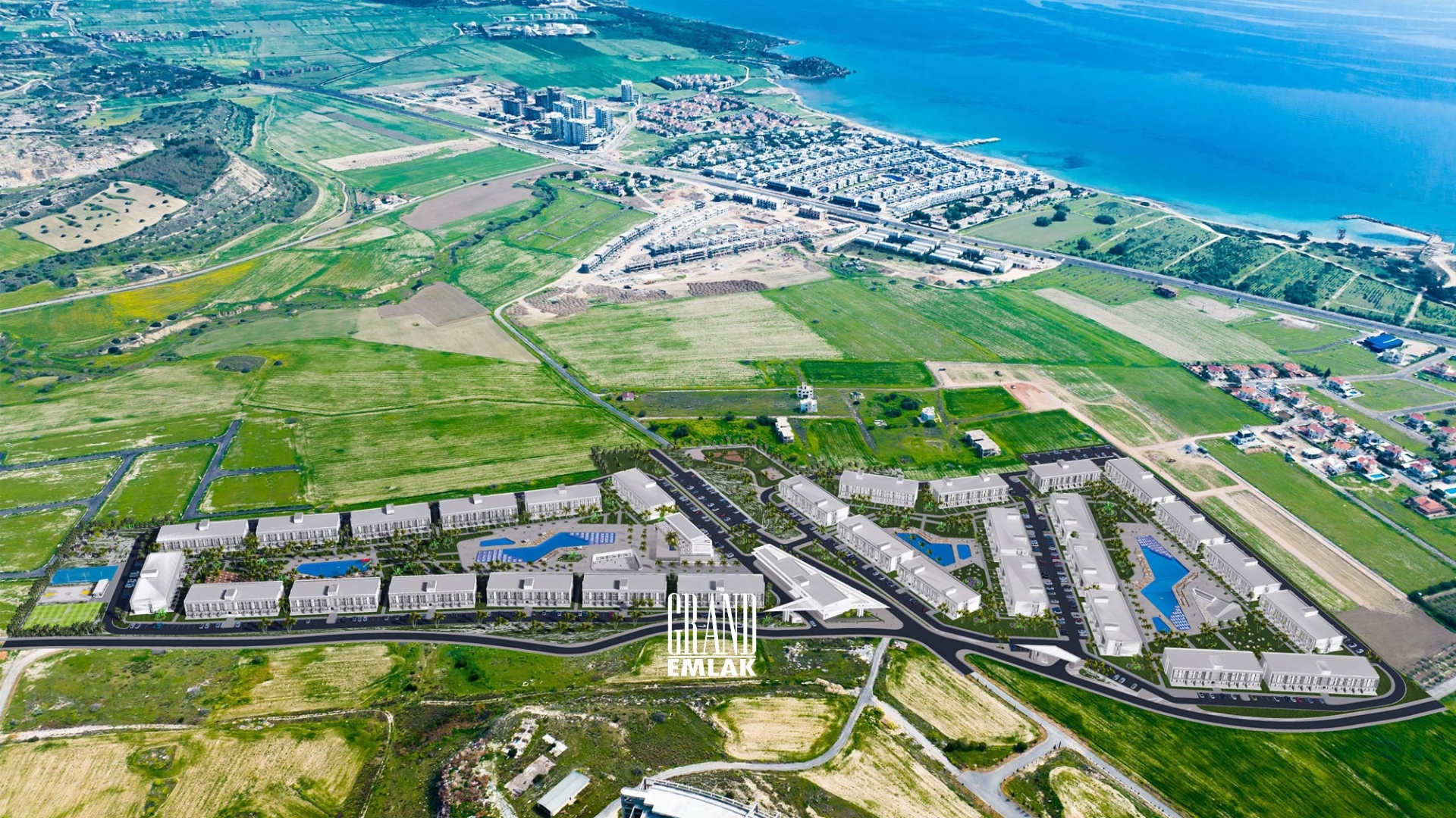 Flats for Sale in the Courtyard Platinum Project, İskele Region, TRNC — Yarköy, İskele