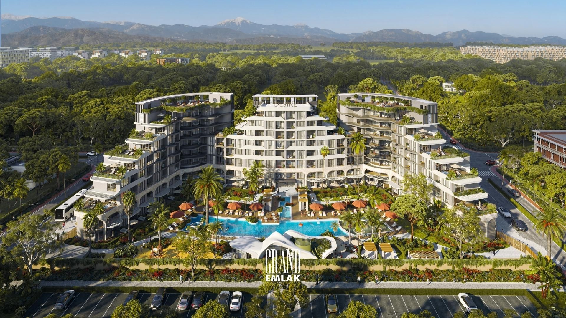 3+1 Residence Apartments for Sale Offering Hotel Comfort in the Desire Project — Altıntaş, Aksu, Antalya