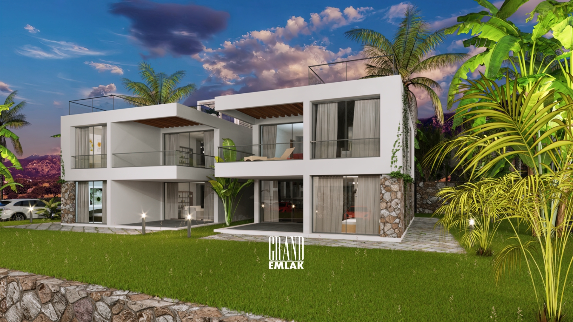Luxury Villas and Apartments for Sale from the Oasis Project in the Turkish Republic of Northern Cyprus, Tatlısu Region — Tatlısu, Gazimağusa