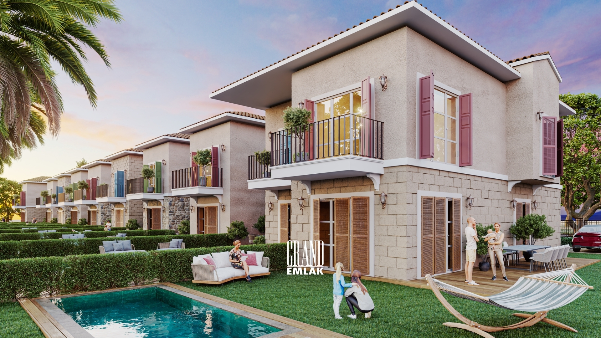 New 3+1 Detached Villas with Private Pools for Sale in Altınkale, Döşemealtı — Altınkale, Döşemealtı, Antalya