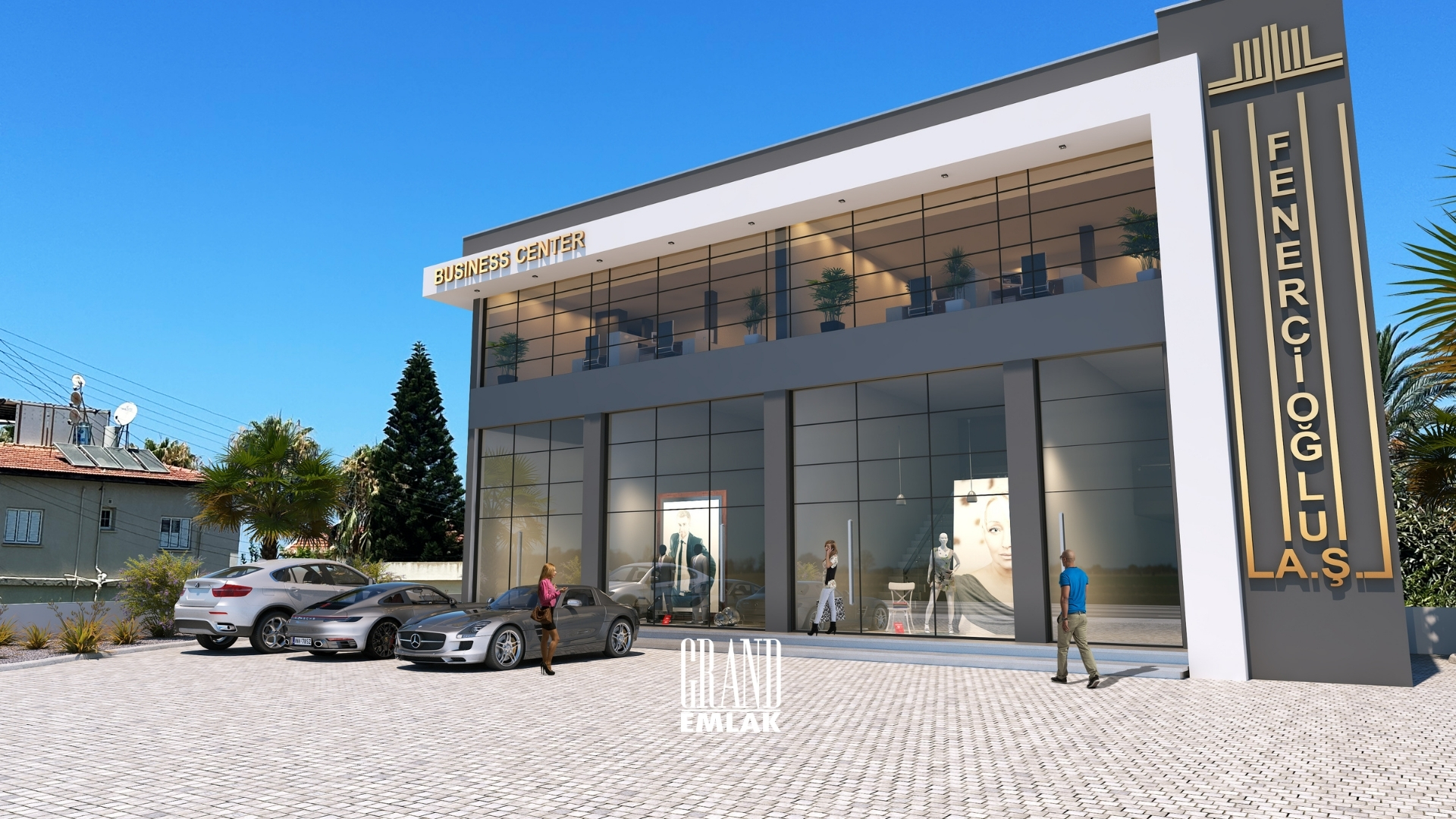 Modern Shops for Sale from Business Center in Girne, Karakum — Karakum, Girne