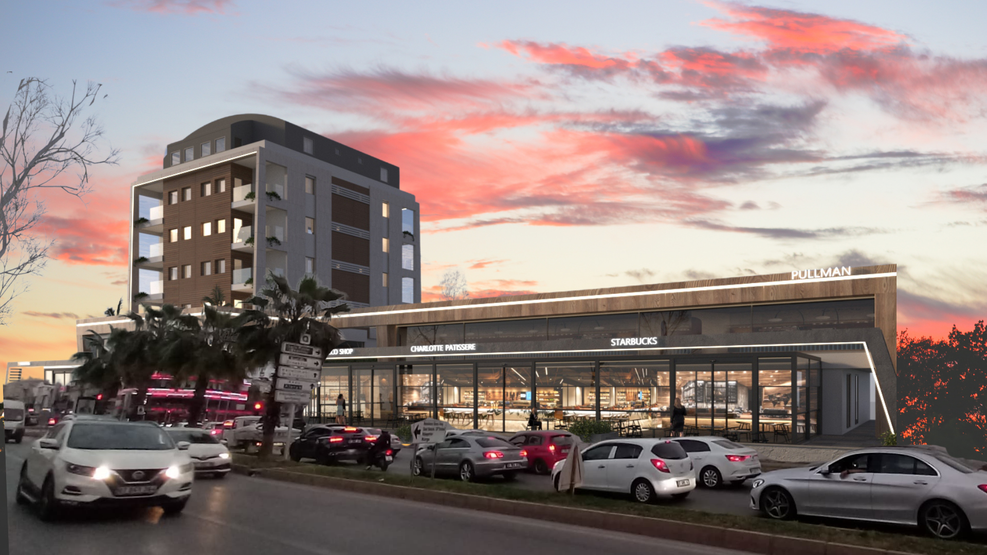 High-Yield Commercial Properties with Corporate Tenants and Luxury Hotel for Sale — Güzeloba, Muratpaşa, Antalya