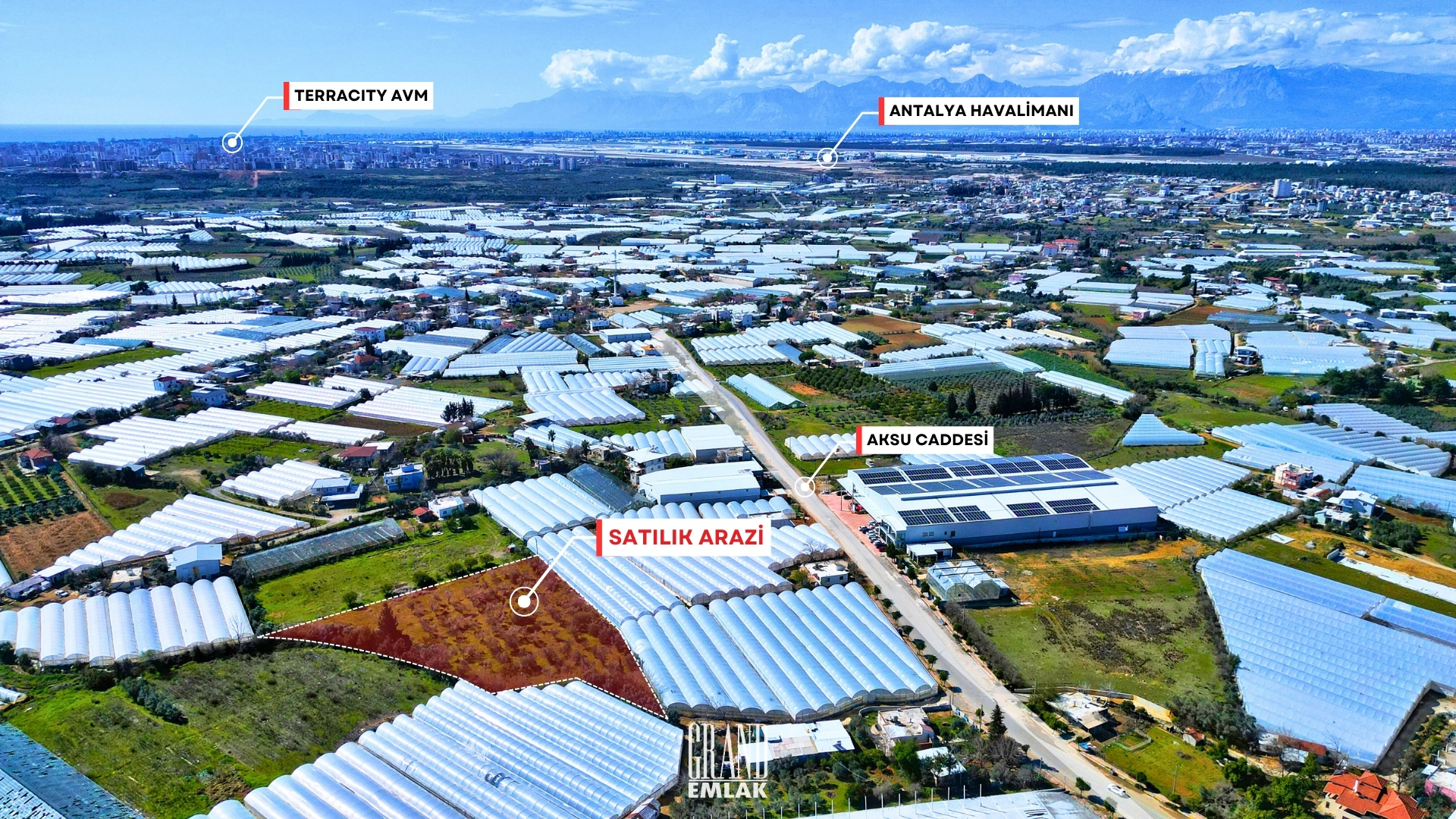 5,000 m2 Land for Sale in Hacıaliler, Antalya — Hacıaliler, Aksu, Antalya