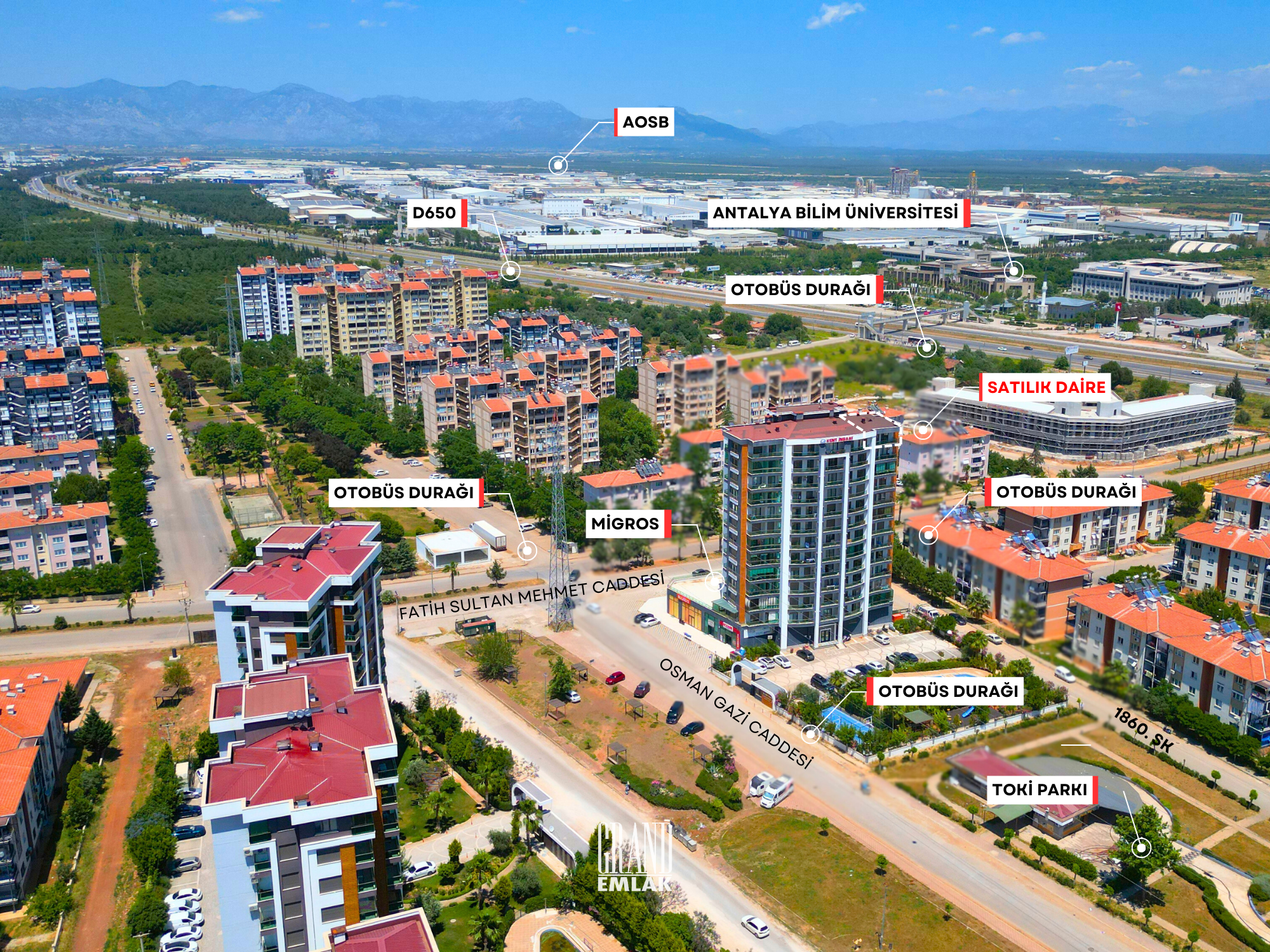 Spacious 2+1 Apartment for Sale in the Tepesehir Konakları 2 Complex, Döşemealtı District — Döşemealtı, Antalya