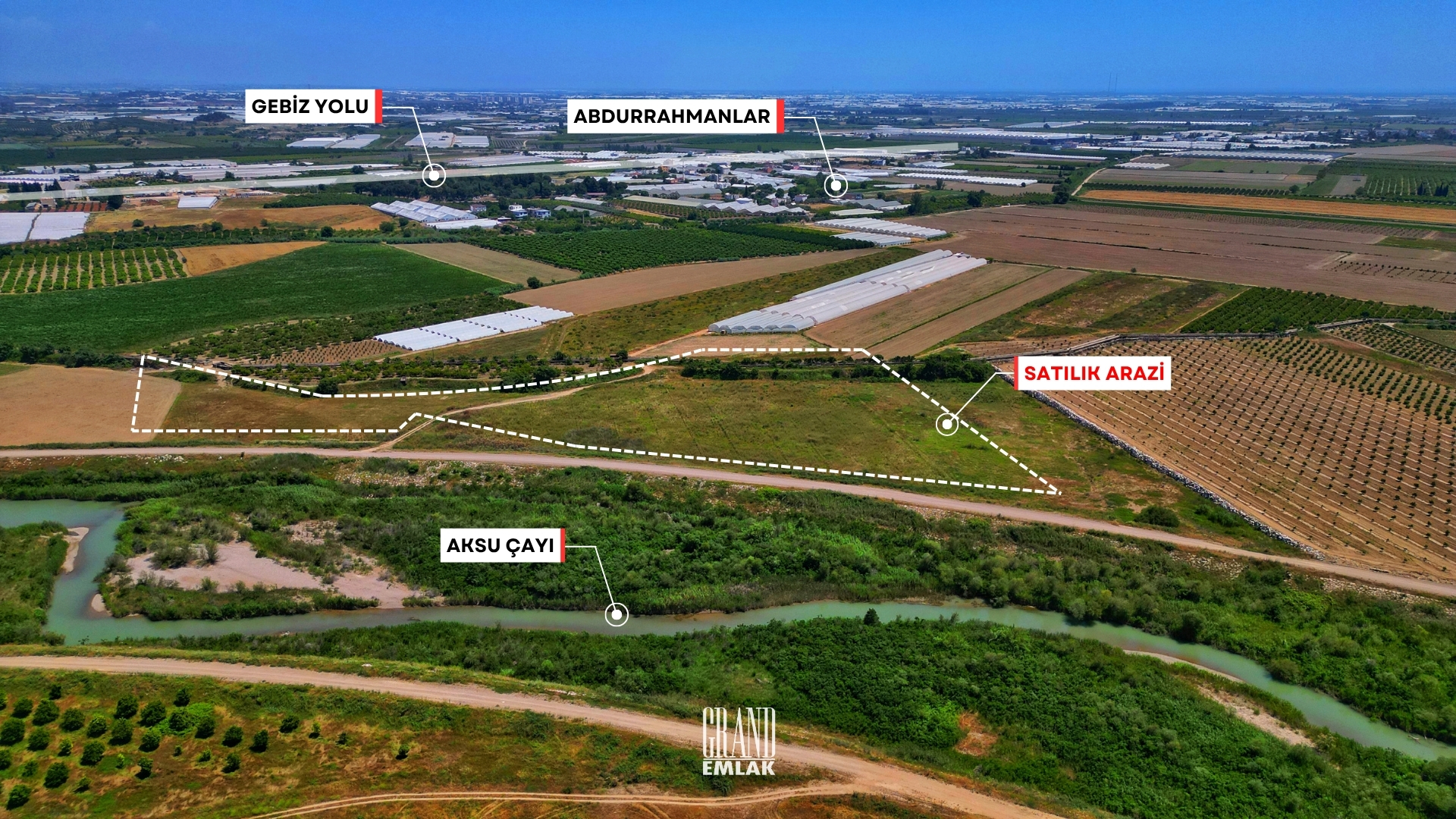 27.7 Decare Land for Sale in Antalya, Abdurrahmanlar – Facing the Newly Opening Ring Road — Abdurrahmanlar, Serik, Antalya