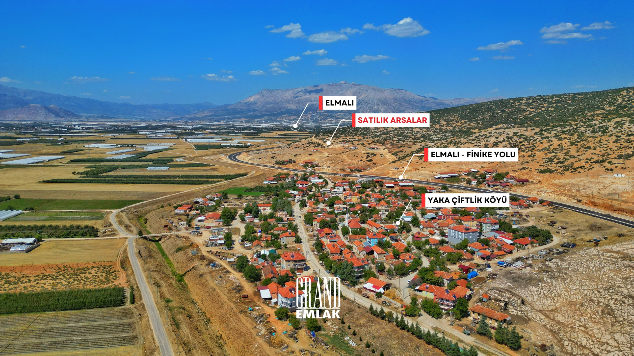 Zoned Land for Sale in Yakaçiftlik Neighborhood, Elmalı, Antalya — Yakaçiftlik, Antalya