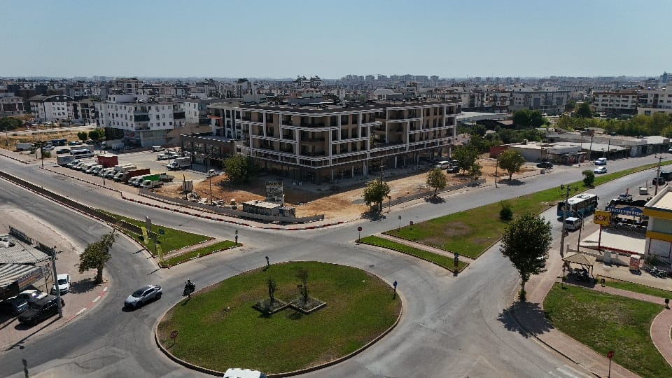 Smart Home System, Underfloor Heating, Corner 1+1 Apartment with Pool — Habibler, Kepez, Antalya