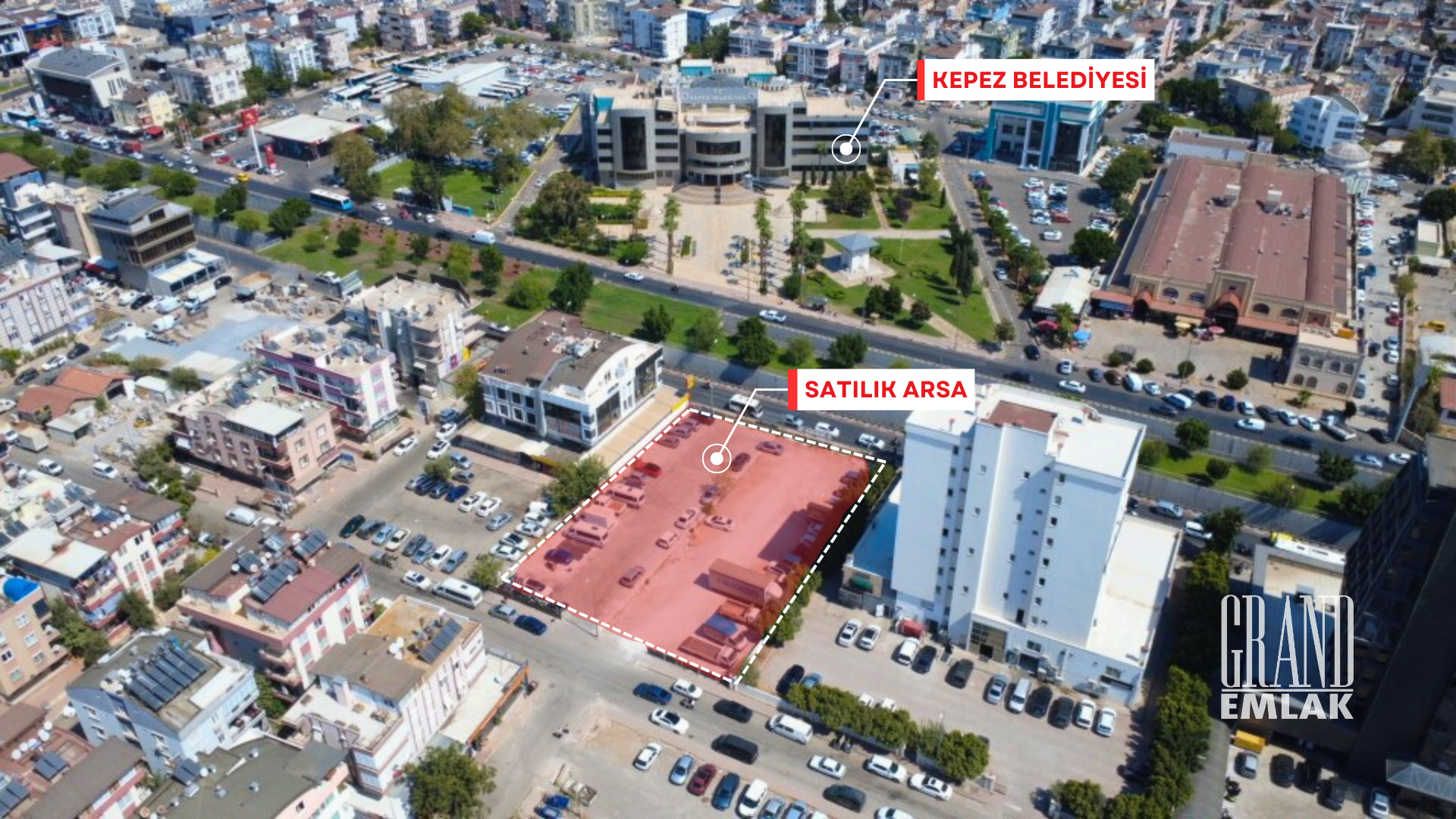 2.000 m² Land Across Kepez Municipality with Commercial + Residential Purpose — Kepez, Antalya