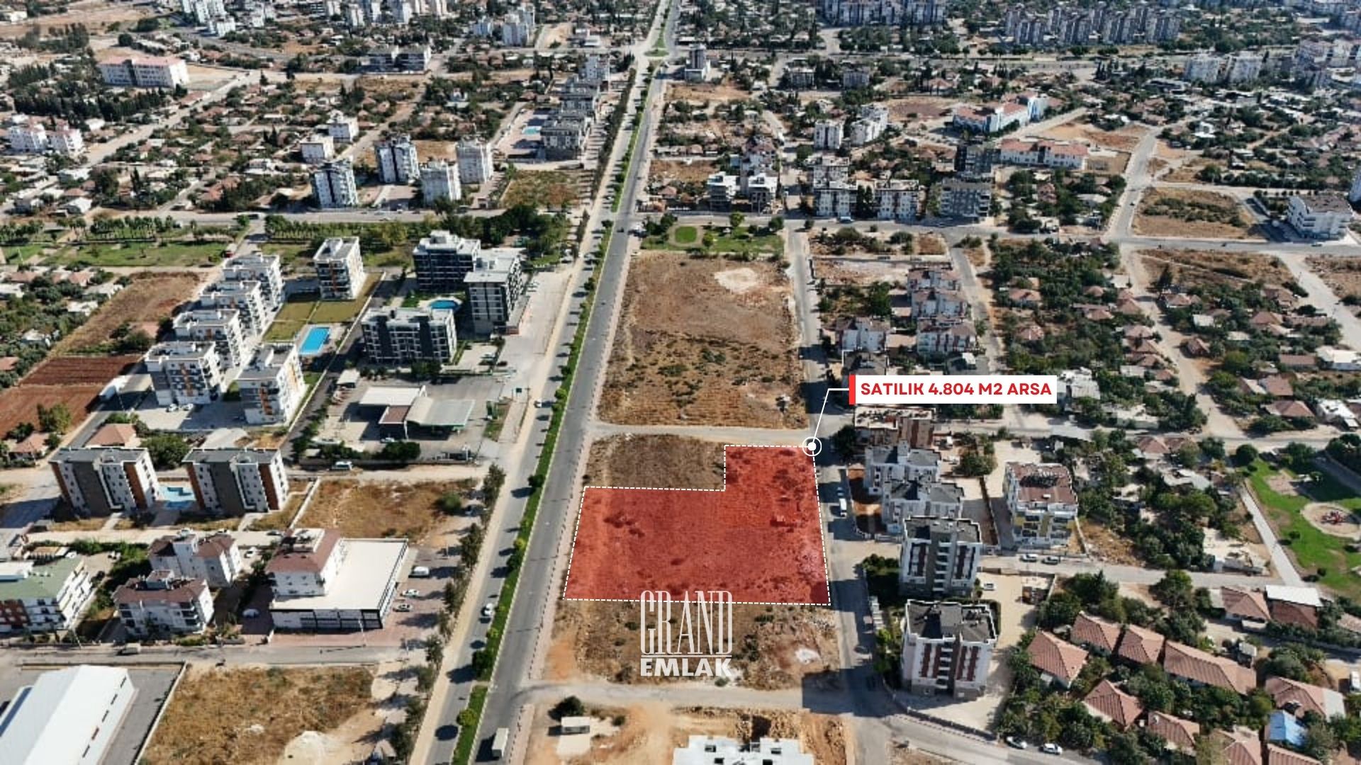 The Most Attracting Plot of Land in Kırçiçeği for Sale 4,804m² Commercial + Residential Purpose — Hüsnü Karakaş, Kepez, Antalya