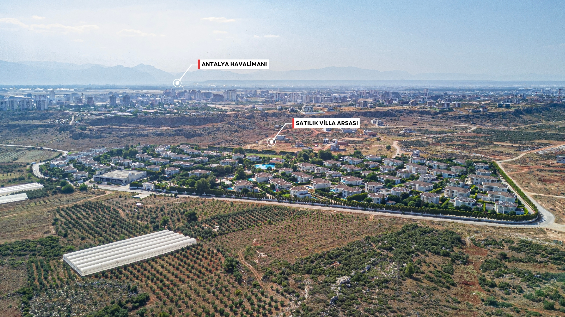 360 m² Villa Plot for Sale Next to Lara Hill in Aksu Kemerağzı — Kemerağzı, Aksu, Antalya