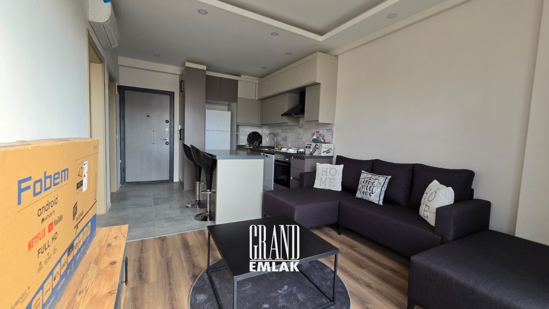 Ny 1+1 Lägenhet med Garage till Uthyrning i Altıntaş