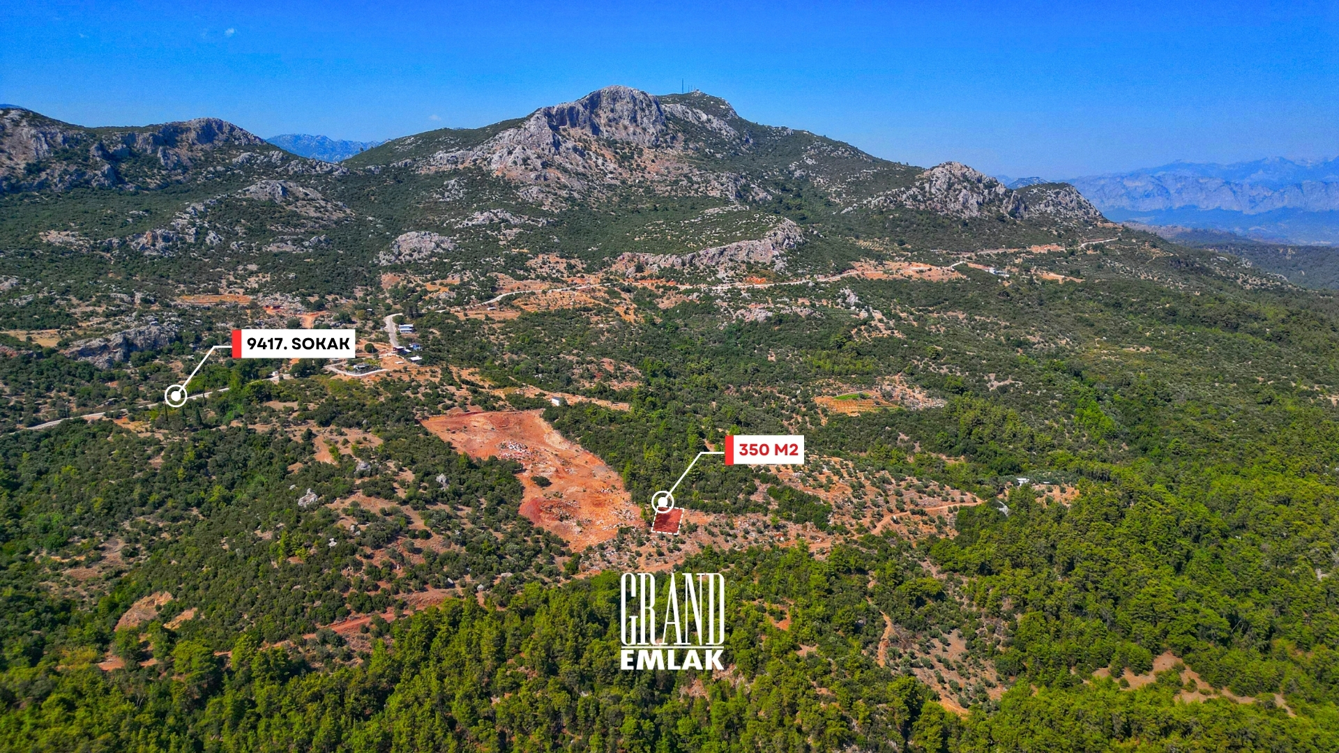 Land for Sale Suitable for Villa Construction in Ekşili, Döşemealtı, Antalya, 350m² — Ekşili, Döşemealtı, Antalya