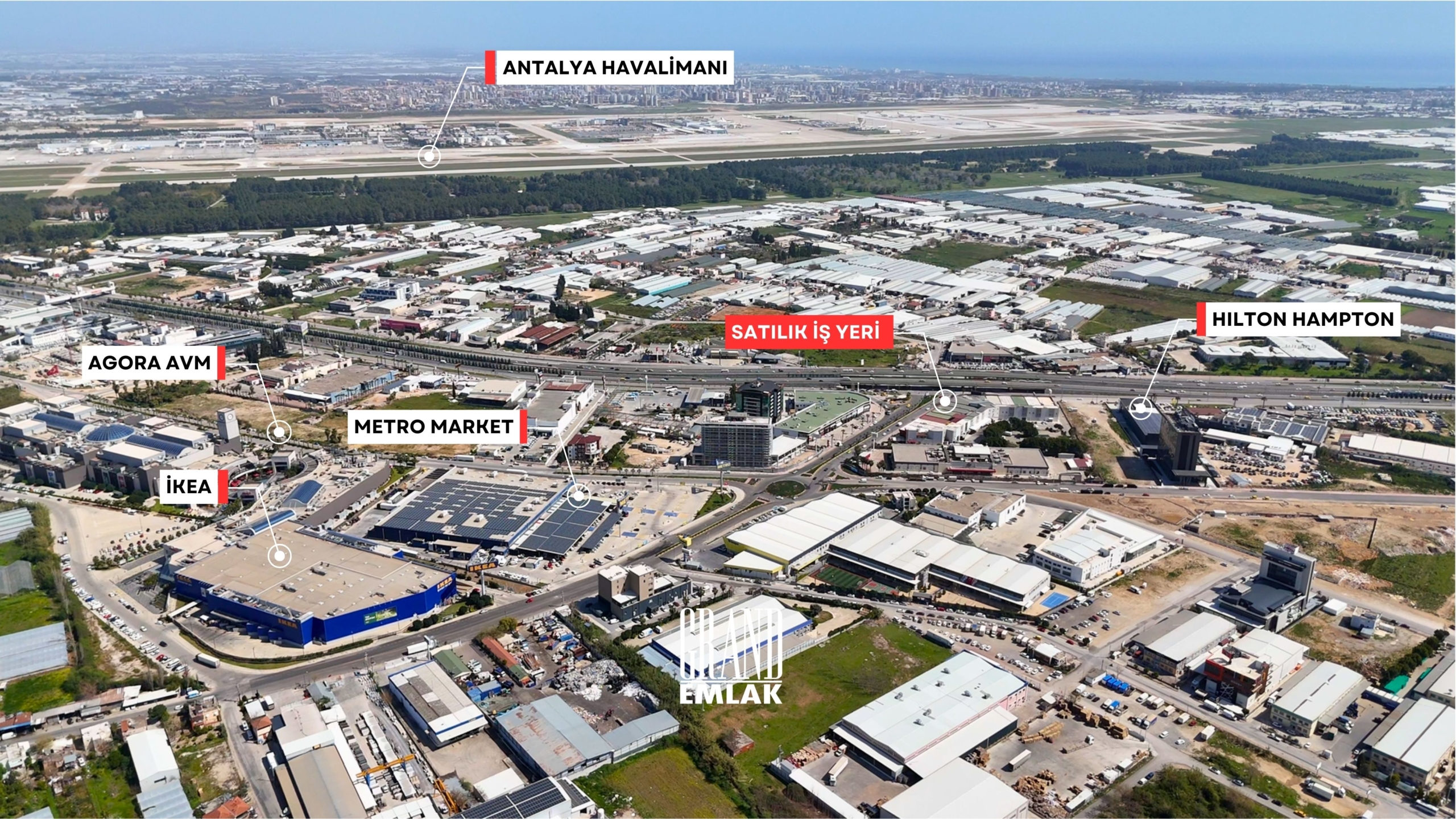 Kepez Altınova’da Metro ve İkea’ya Yakın, Ana Yola Cepheli 1.200 M2 Satılık İşyeri — Altınova, Kepez, Antalya