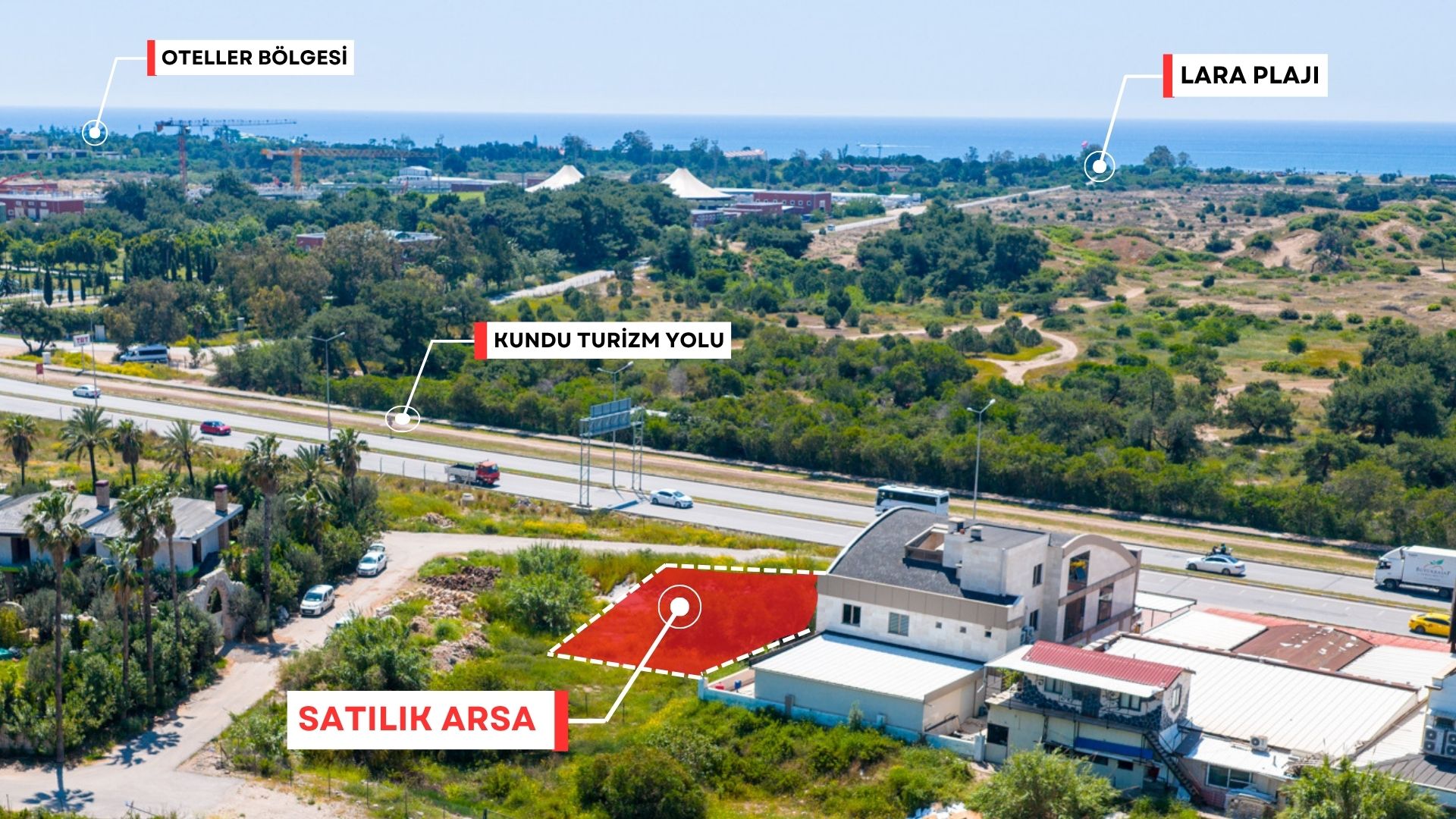 Zoned Land for Sale – 545 m² on Kundu Road — Güzeloba, Muratpaşa, Antalya