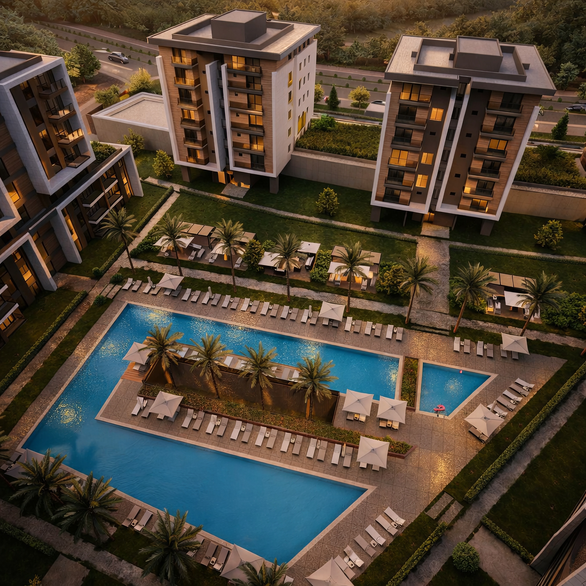 Rengi Antalya Bluelife Projesinde Satılık 4+1 Daire — Kemerağzı, Aksu, Antalya
