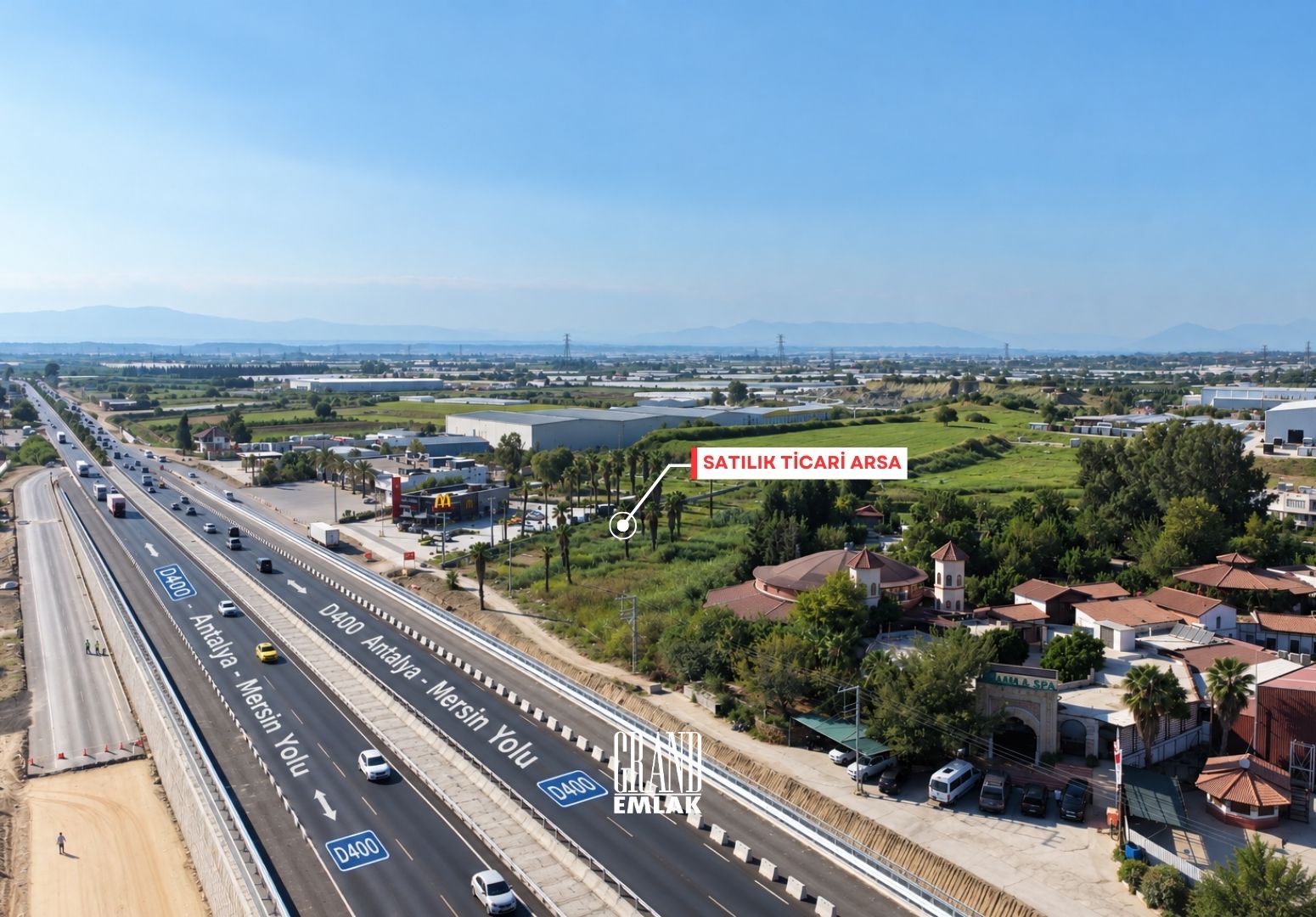5,240 m² Land for Sale on the Serik–Antalya Road — Yukarıkocayatak, Serik, Antalya