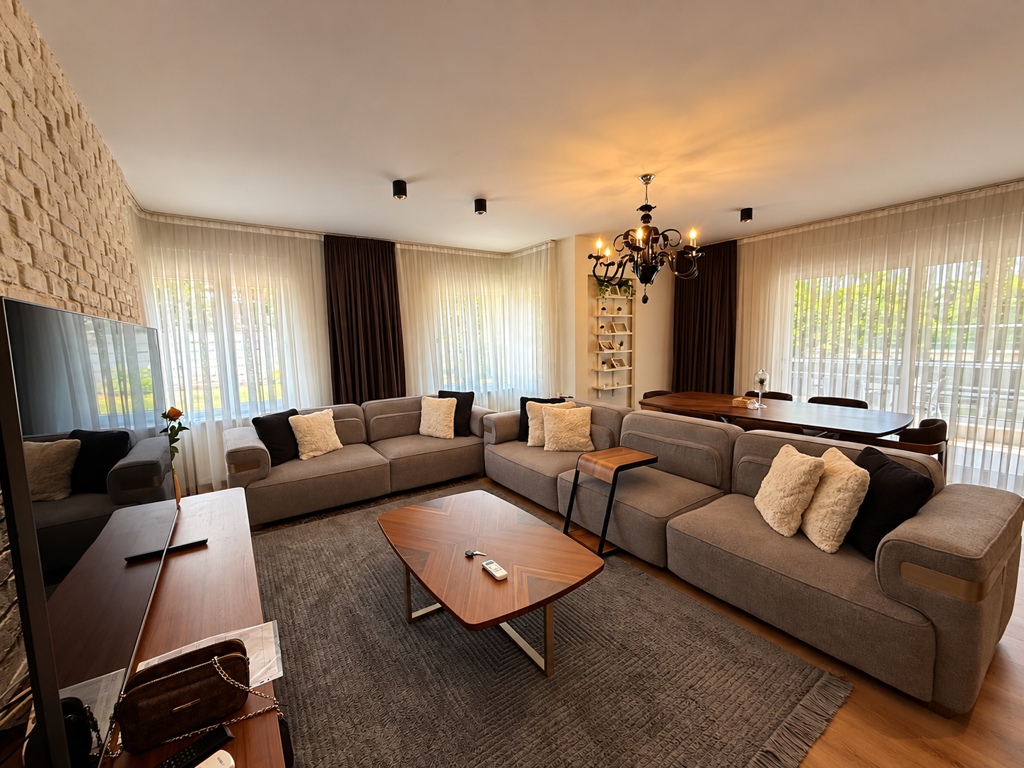 Luxury Furnished 2-Bedroom Apartment with Separate Kitchen for Sale in Berker Residence, Şirinyalı — Şirinyalı, Muratpaşa, Antalya