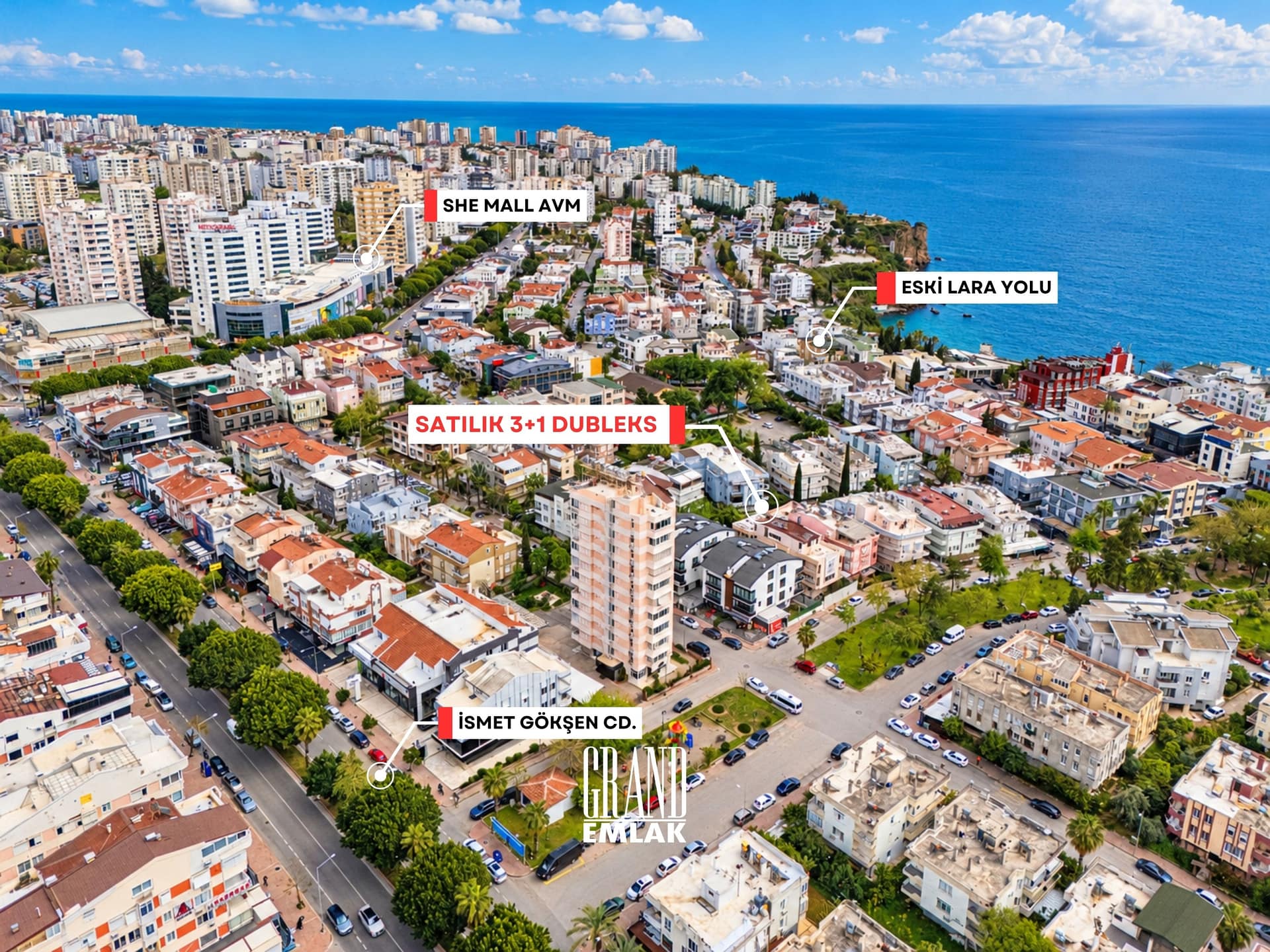 Antalya Lara Şirinyalı’da Denize Yakın Looks Effect Havuzlu Butik Binada Satılık 3+1 Dubleks — Şirinyalı, Muratpaşa, Antalya