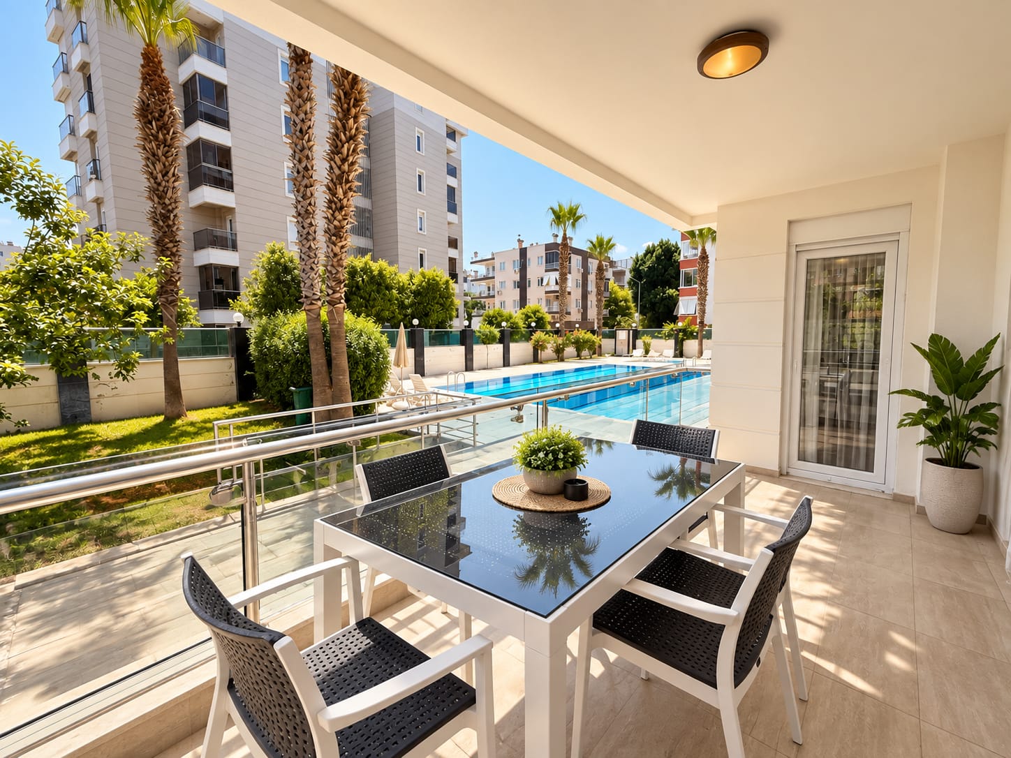 Luxury Furnished 2+1 Apartment for Rent with Separate Kitchen in Berker Residence, Şirinyalı — Şirinyalı, Muratpaşa, Antalya